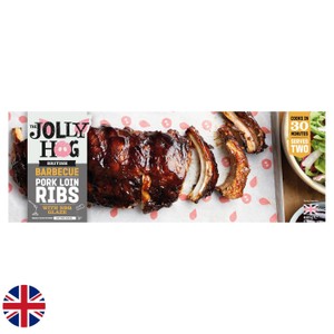 The Jolly Hog British Barbecue Pork Loin Ribs with BBQ Glaze 625g
