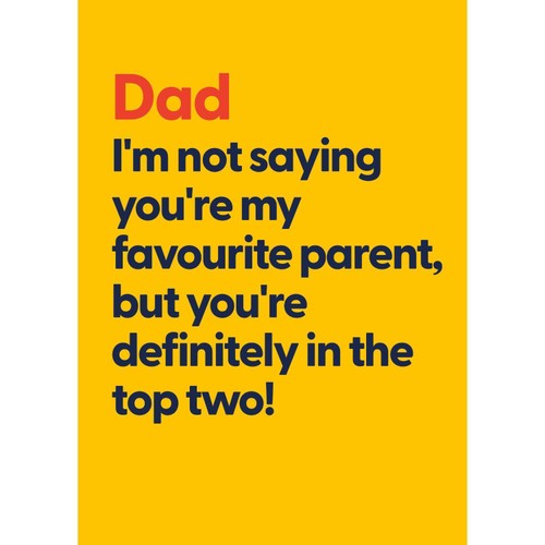 Dad Favourite Parent Father's Day Card