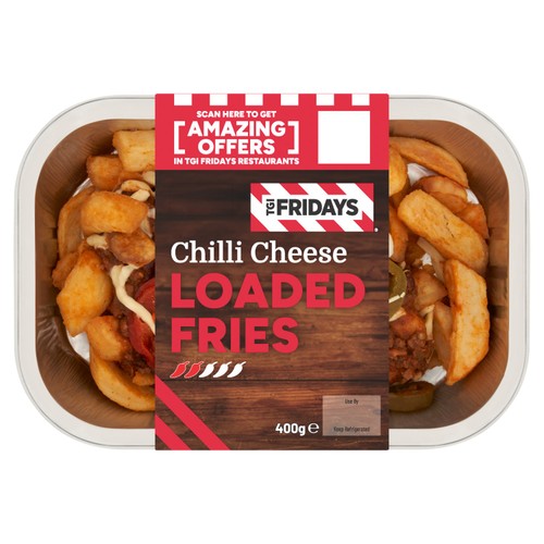 TGI Fridays Chilli Cheese Loaded Fries 400g