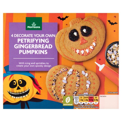 Morrisons Pumpkin Biscuit Kit  4 Pack