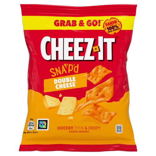 Cheez-It Snap'd Double Cheese Snack Bag   40g