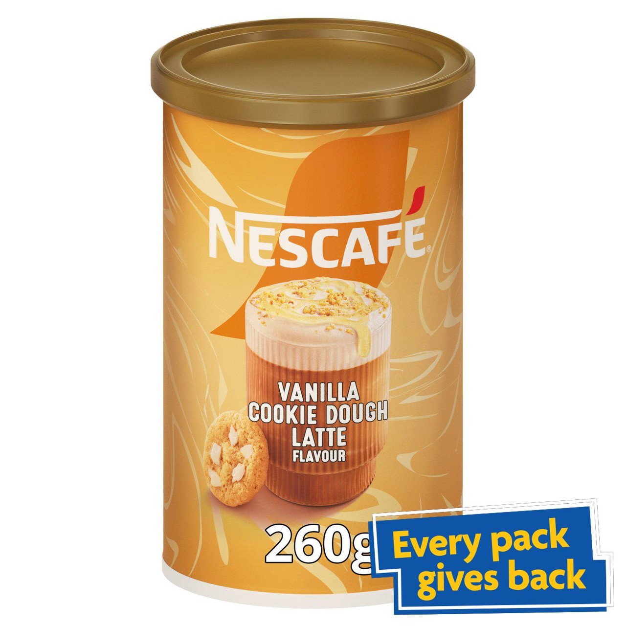 Nescafe Latte Vanilla Cookie Dough Instant Coffee 260g