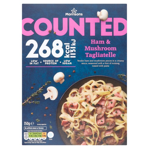  Morrisons Counted Ham & Mushroom Tagliatelle