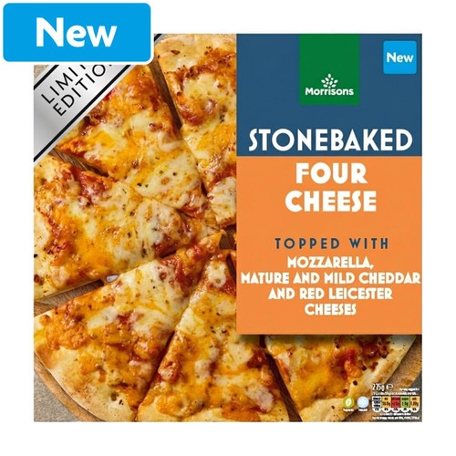 Morrisons Stonebaked Four Cheese Pizza