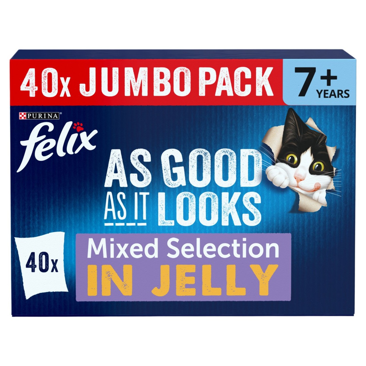 Felix As Good As It Looks Mixed Selection in Jelly 7+ Years 40 x 85g