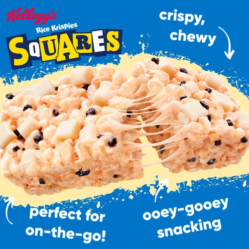 Kellogg's Rice Krispies Squares Cookies & Cream Snack Bars 4 x 34g