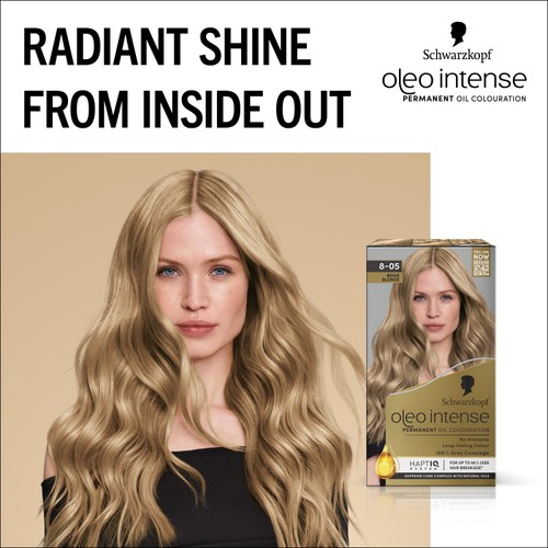 Schwarzkopf Oleo Intense Permanent Hair Dye 8-05 Beige Blonde