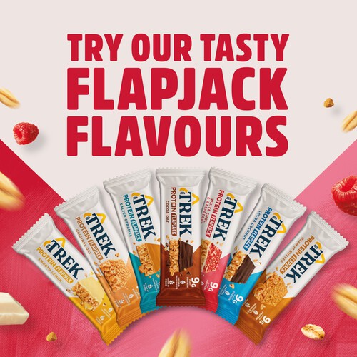 Trek Protein Flapjacks White Choc & Raspberry 