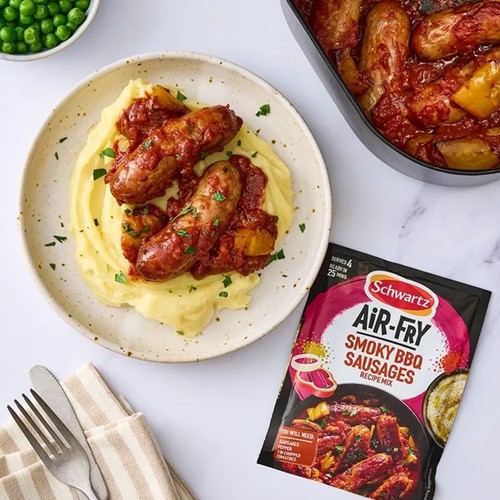 Schwartz Air Fry Smoky BBQ Sausage Recipe Mix 35g