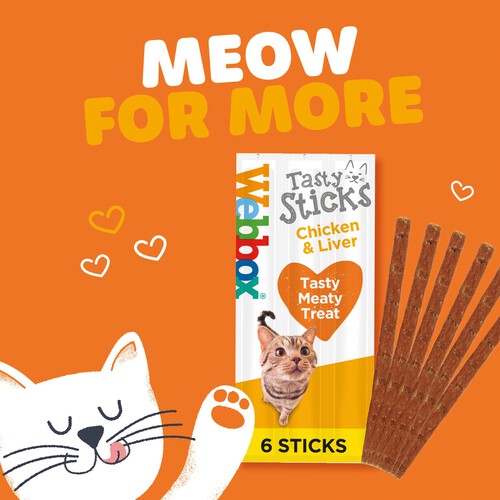 Webbox Cats Delight Chicken & Liver Tasty Sticks