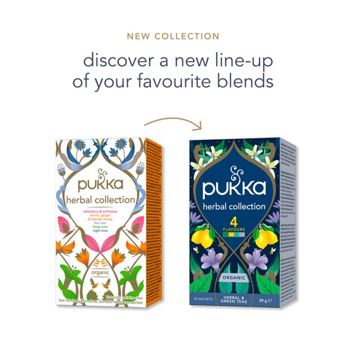 Pukka Organic Herbal Tea Collection, Four Flavours 20 Herbal Tea Bags