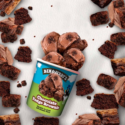 Ben & Jerry's Chocolate Fudge Brownie Ice Cream Tub 465ml