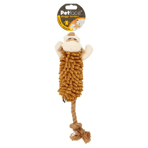 Petface Shaggy Monkey Dog Toy