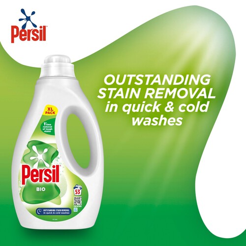 Persil Bio Liquid Laundry Washing Detergent 53 Washes