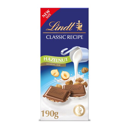 Lindt Classic Recipe Milk Hazelnuts