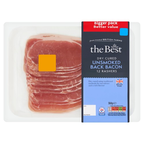 Morrisons the best xl unsmoked back bacon