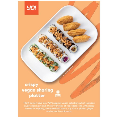 Yo! Sushi Crispy Vegan Sharing Platter 568g