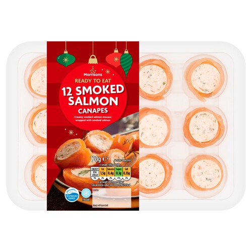 Morrisons Ready To Eat 12 Smoked Salmon Canapes