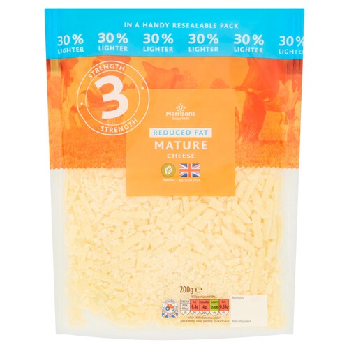 Morrisons 30% Lighter Mature Grated Cheese