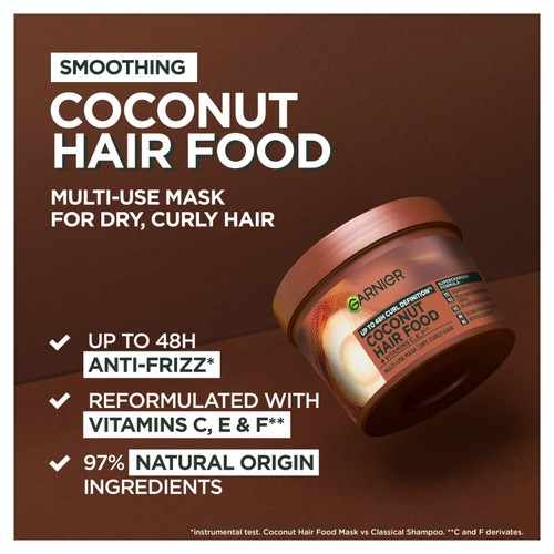  Garnier Ultimate Blends Hair Food Coconut Oil 3 In 1 Hair Mask