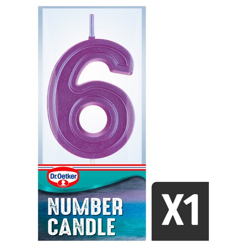 Dr. Oetker Number 6 Candle