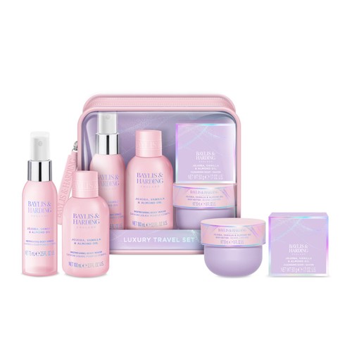 Baylis & Harding Jojoba, Vanilla & Almond Oil Travel Wash Bag Gift Set
