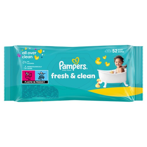 Pampers fresh clean baby wipes