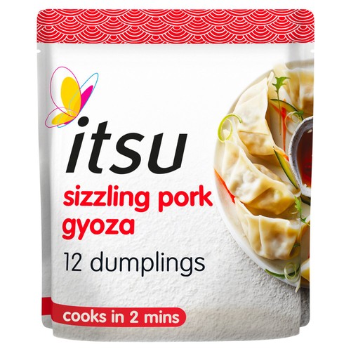 Itsu 12 Sizzling Pork Gyoza Dinner Dumplings