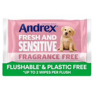 Andrex Fresh and Sensitive Flushable Hygiene Wipes