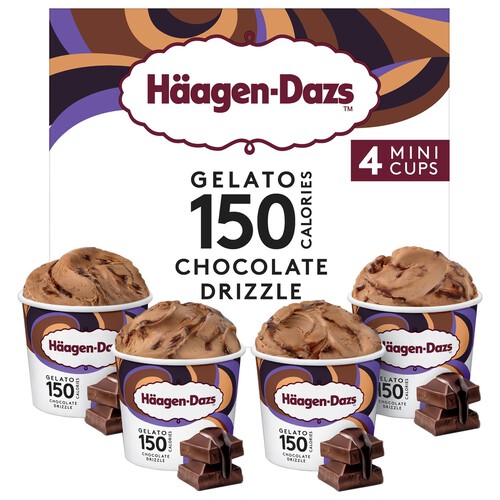 Haagen-Dazs Gelato 150 Calories Chocolate Drizzle Ice Cream