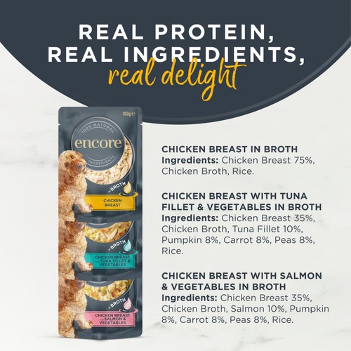 Encore Chicken Selection In Broth Pouches