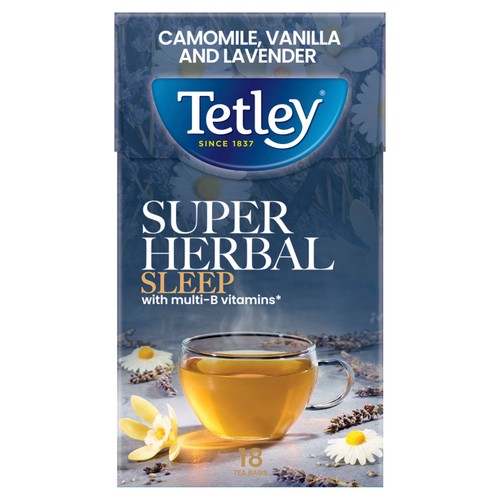 Tetley Super Herbal Sleep Camomile & Vanilla 18 Per Pack