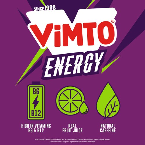 Vimto Energy 4X500 ML