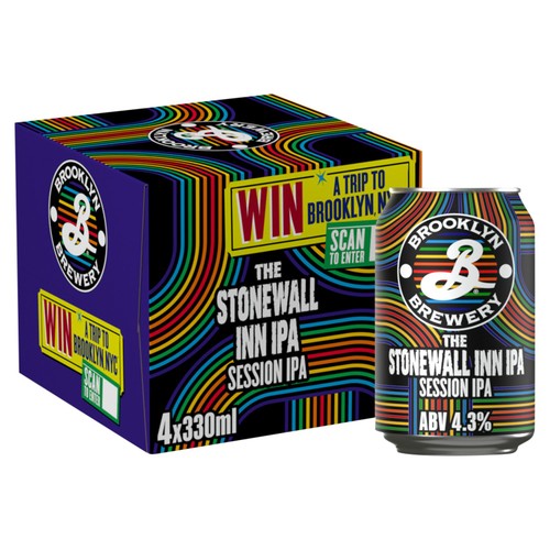 Brooklyn The Stonewall Inn IPA Beer Cans 4x330ml