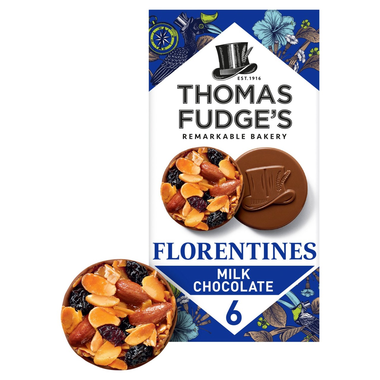 Thomas Fudge Milk Chocolate Florentines 114g