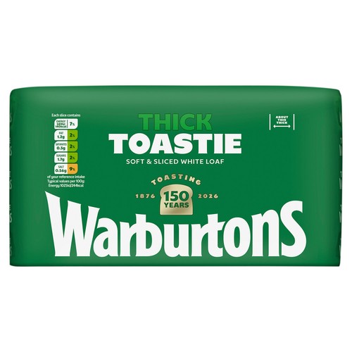 Warburtons  Super Toastie  White Bread