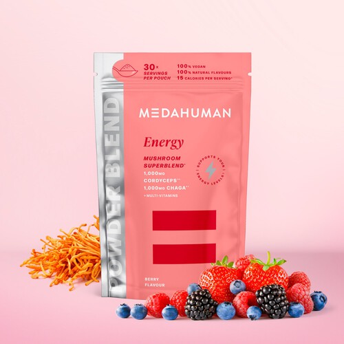 MEDAHUMAN Energy Mushroom Superblend Powder 