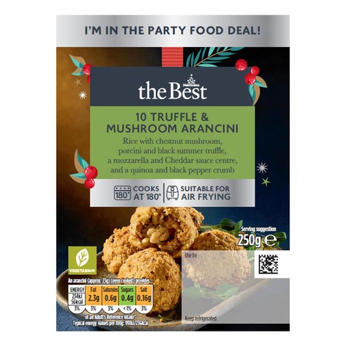 Morrisons The Best Truffle And Mushroom Arancini 250g