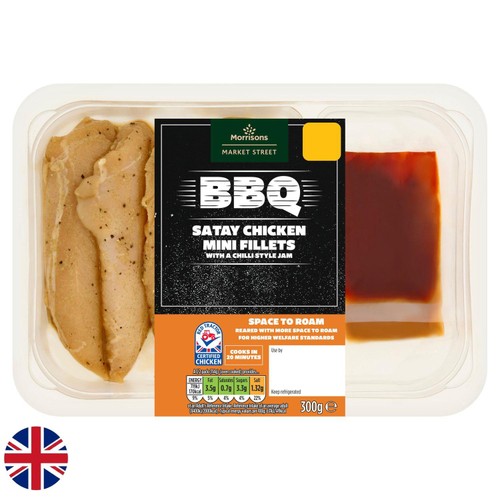 Morrisons British Satay Chicken Mini Fillets 300g