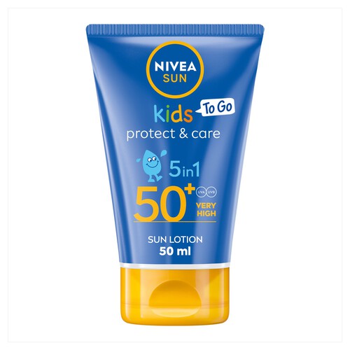 NIVEA SUN Kids Protect & Care Sun Cream To Go SPF50+