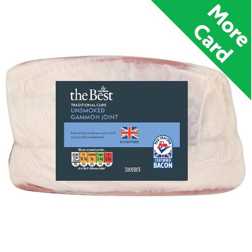 Morrisons The Best Traditionally Cured Unsmoked Gammon Joint 1.25 Kg-1.6Kg