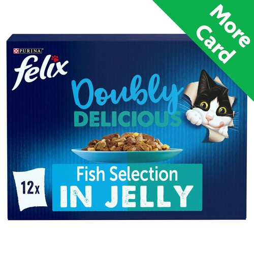 Felix Doubly Delicious Fish Selection in Jelly Wet Cat Food 