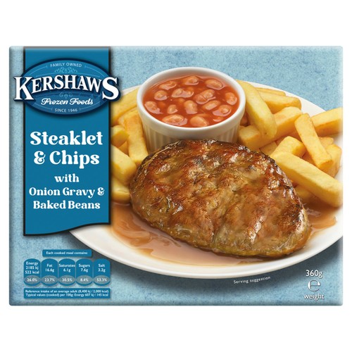 Kershaws Classic Steaklet & Chips