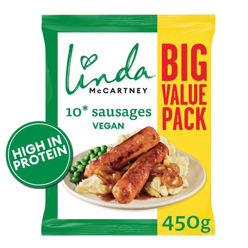 Linda McCartney's family value vegetarian sausages