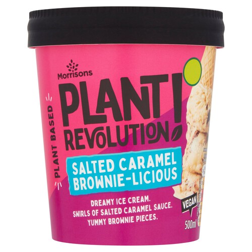 Morrisons Plant Revolution Caramel Brownie Ice Cream