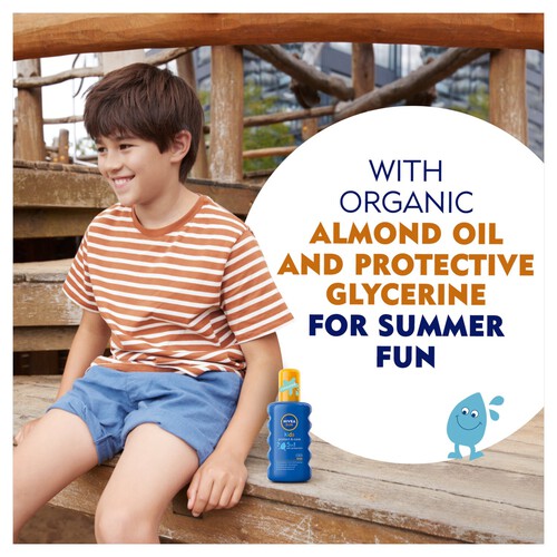 NIVEA SUN Kids Protect & Care Coloured Sun Cream Spray SPF50+ 