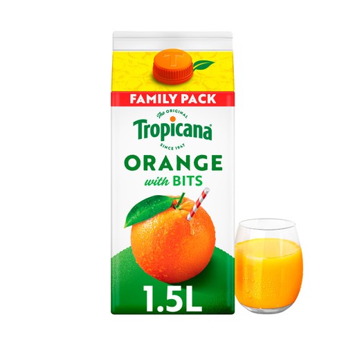 Tropicana Original Orange With Juicy Bits Fruit Juice 1.5L