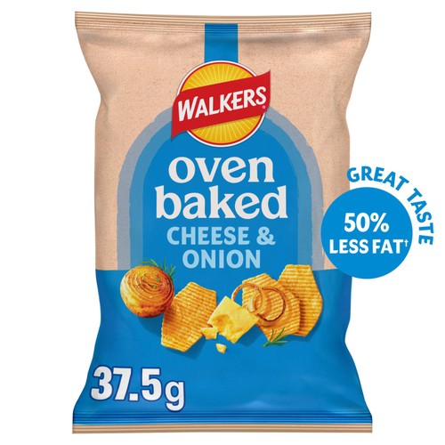 Walkers Baked Cheese & Onion Snacks Crisps