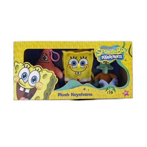 Spongebob Plush Keyrings 3 Pack