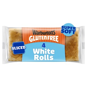 Warburtons Gluten Free Super Soft Sliced Square Rolls 4 pack